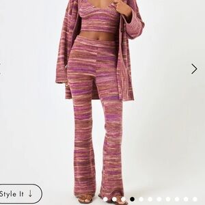 L*space Demi Pant in Sundown Space Dye